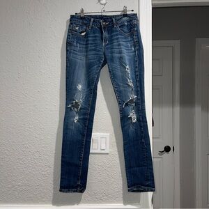 Vigoss studio Distressed Denim Skinny Jeans 28